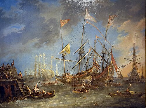 Ships in the roadstead, 1650, Andries van Eertvelt