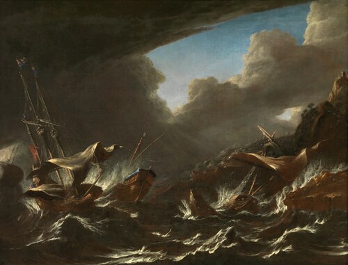 Storm at Sea, 1625, Andries van Eertvelt