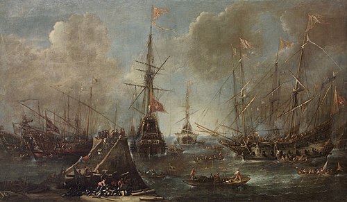 Port with Warships, 1640, Andries van Eertvelt