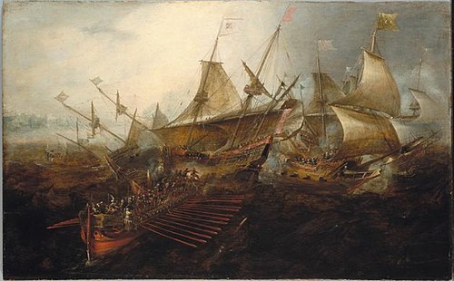 Naval Battle, 1650, Andries van Eertvelt