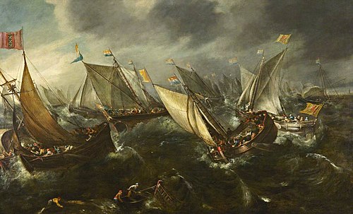 Dutch Yachts Racing, 1630, Andries van Eertvelt