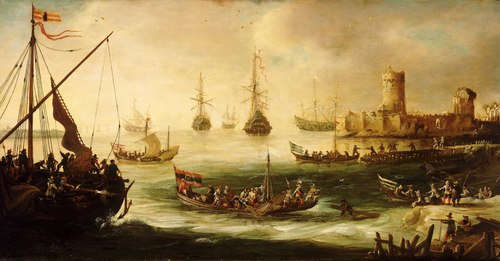 The return of a Spanish expedition, 1650, Andries van Eertvelt