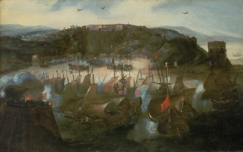 Attack on San Salvador, 1624, Andries van Eertvelt