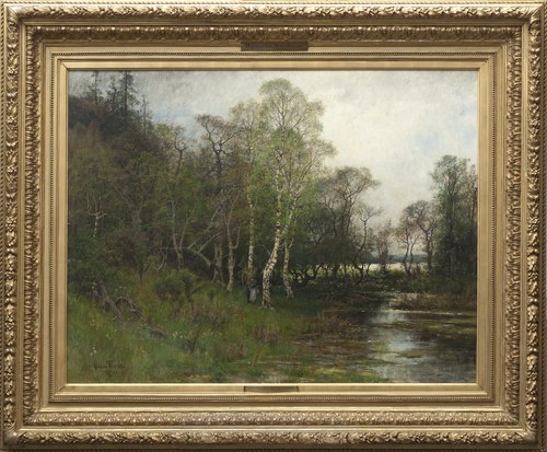 Spring Landscape. Motif from Tullinge in Södermanland, 1879, Oskar Emil Törnå