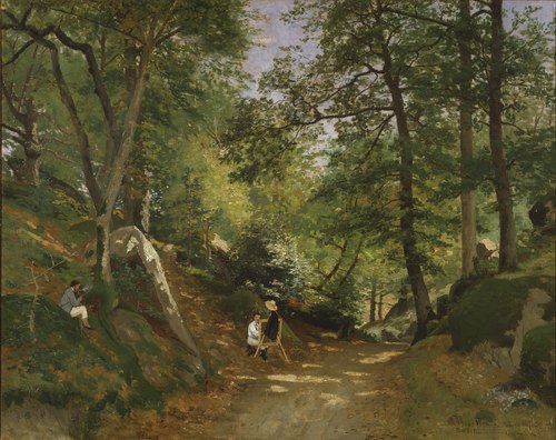 Summer Landscape near Fontainebleau, 1876, Oskar Emil Törnå