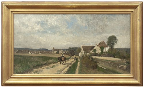 Landscape near Grez-sur-Loing, 1876, Oskar Emil Törnå