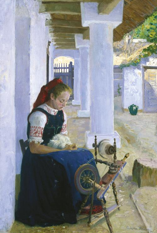 Maiden spinning thread, , Ferenc Paczka