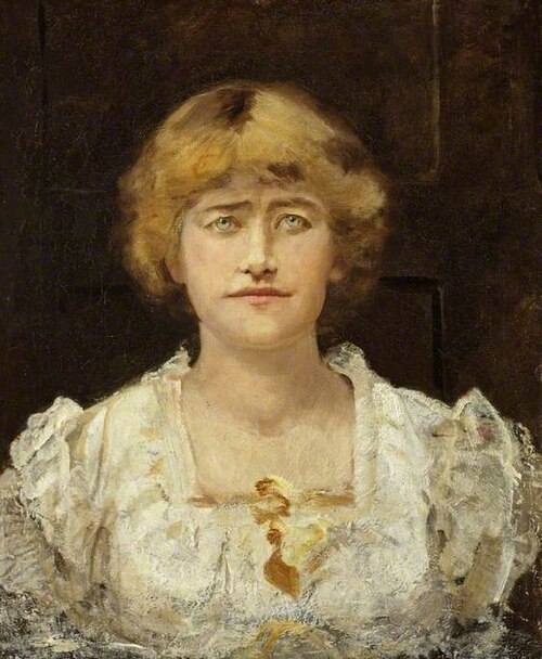 A Sketch of Ellen Terry (1847–1928), at Halliford, 1881, Edward Matthew Hale