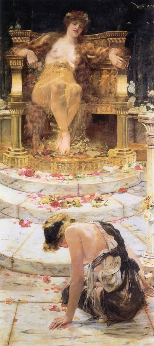 Psyche at the Throne of Venus, 1883, Edward Matthew Hale