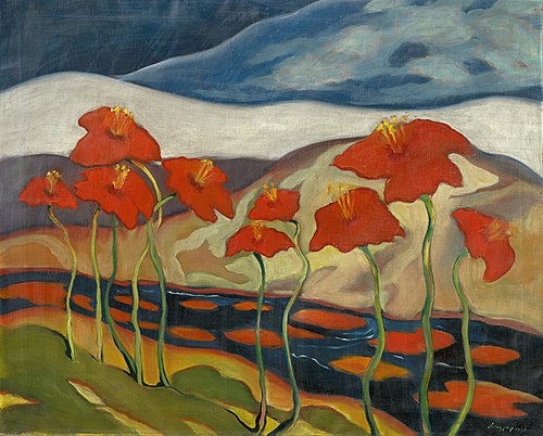 Landscape with Flowers, 1930, Zoltán Palugyay