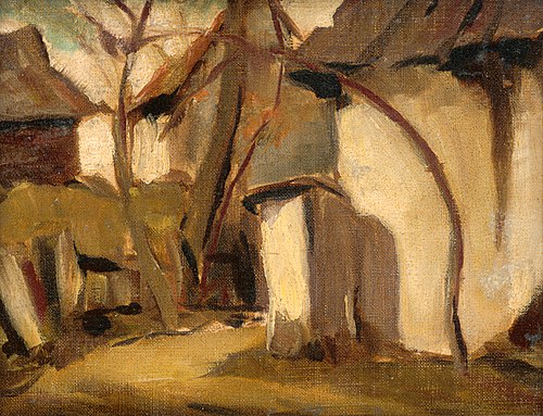 Village Yard, 1920, Zoltán Palugyay