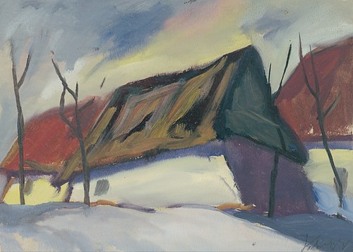 Village Motif, 1920, Zoltán Palugyay