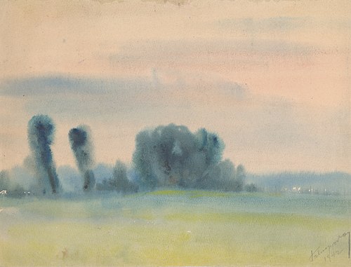Trees in the Meadow, 1922, Zoltán Palugyay