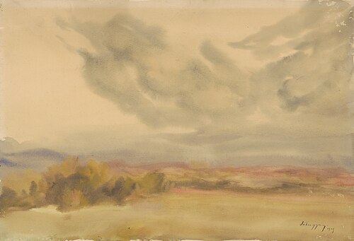 Clouds over a Plain, 1929, Zoltán Palugyay