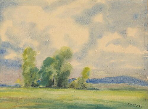 Paysage, 1929, Zoltán Palugyay