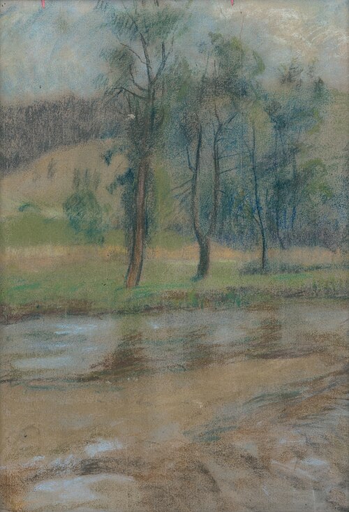 Stromy pri rieke, 1929, Zoltán Palugyay