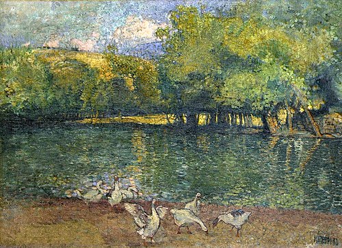 Erma River by the Town of Tran, 1910, Nikola Petrov