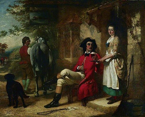 A Roadside Inn (The Rival), 1847, Thomas Brooks