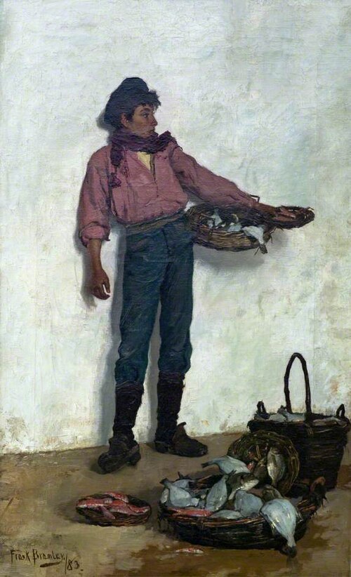 Neapolitan Fisher Boy, 1883, Frank Bramley
