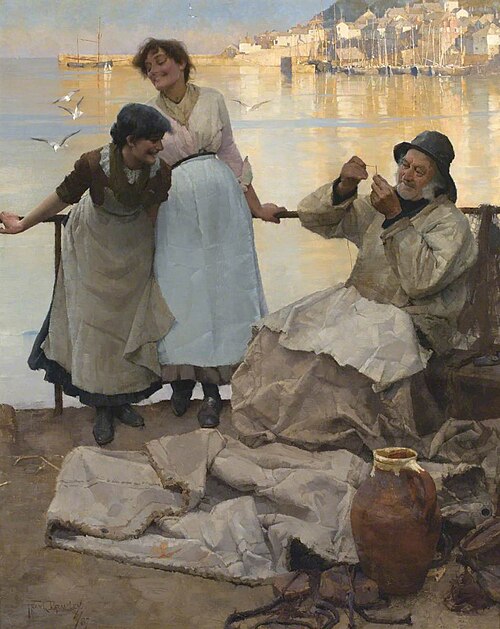 Eyes and No Eyes, 1887, Frank Bramley