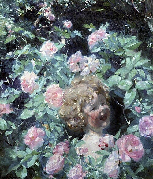 Among the Roses, 1911, Frank Bramley