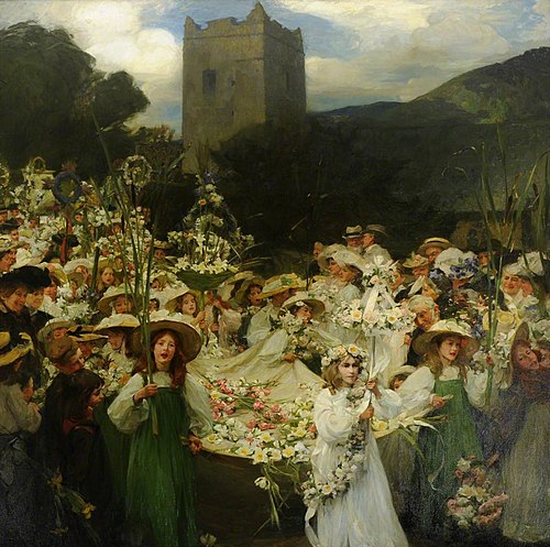 The Grasmere Rushbearing, 1905, Frank Bramley