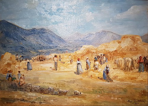 Harvest in Italy, 1913, Aage Bertelsen
