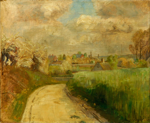 A summer landscape., 1916, Aage Bertelsen