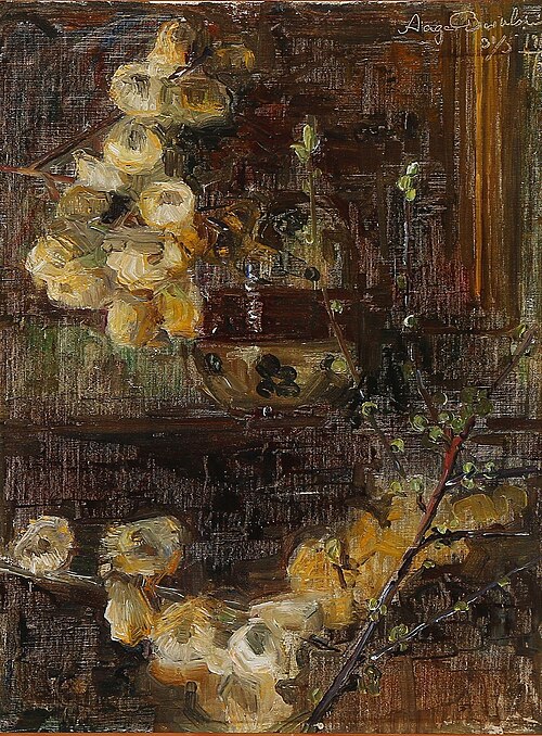 A blooming apple branch, 1919, Aage Bertelsen