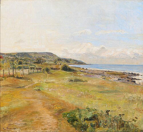View from Båstad, Sweden / Strand ved Båstad, 1915, Aage Bertelsen