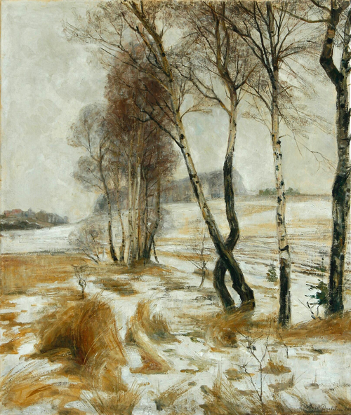 A winter landscape., 1913, Aage Bertelsen