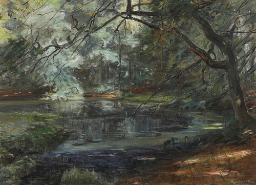 At a forest lake., 1500, Aage Bertelsen