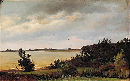 View of a lake., 1850, Andreas Juuel