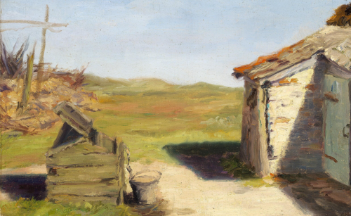 Landscape with a well. Skagen., 1886, Anna Petersen