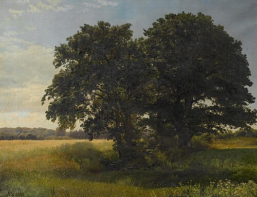 The old oak, West Belmont, 1861, Anton Eduard Kieldrup