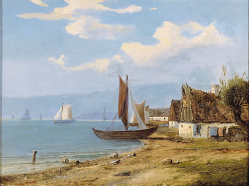 View from Taarbæk., 1848, Anton Eduard Kieldrup