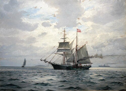 Meeting the Pilot Boat on the Øresund, , Benjamin Olsen