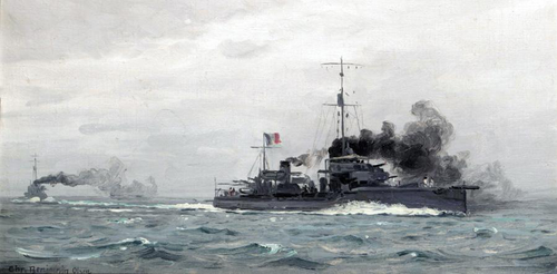 A French destroyer., 1916, Benjamin Olsen