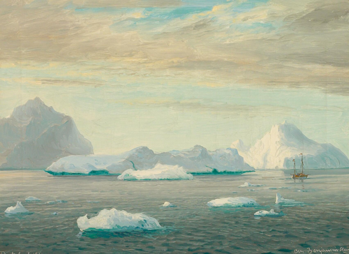 View of the Disko Bay., 1921, Benjamin Olsen