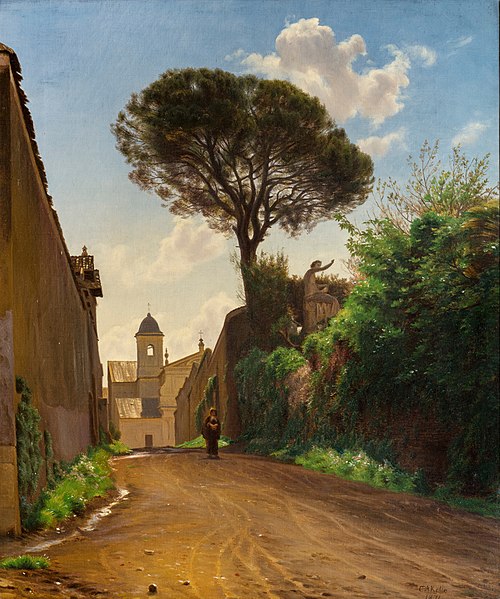 Via San Nicola di Tolentino in Rome, 1871, Claus Anton Kölle
