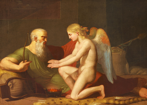 Anacreon and Amor (Cupid)., 1809, C.F. Høyer
