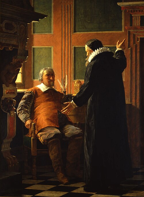 Ole Vind preaches to Christian IV., 1872, Carl Christian Andersen