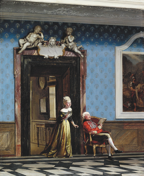 In the Palace., 1875, Carl Christian Andersen