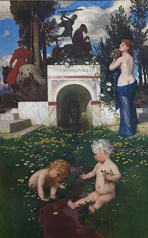 Vita somnium breve (La vie un rêve court), 1888, Arnold Böcklin