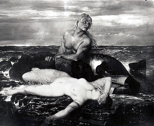 Triton and Nereide, 1875, Arnold Böcklin