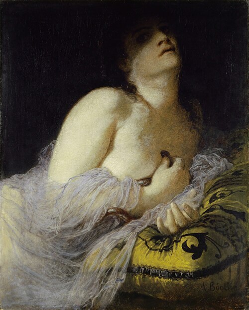 La Mort de Cléopâtre, 1872, Arnold Böcklin