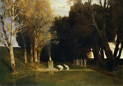 Le bosquet sacré, 1882, Arnold Böcklin