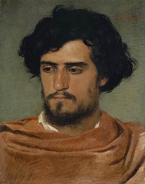 Tête d’un Romain, 1863, Arnold Böcklin
