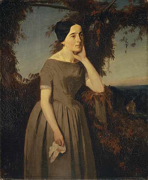 Portrait de Louisa Schmid, 1849, Arnold Böcklin