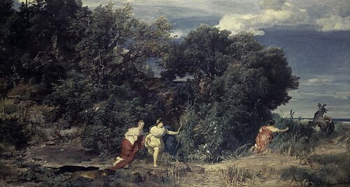 La chasse de Diane, 1862, Arnold Böcklin